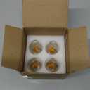 Hompavo LED Flame Light Bulbs, 3W Flickering Fire Bulb, E26 Glass Shell for Halloween Christmas Party Patio Porch Home Indoor & Outdoor Decorations - 4