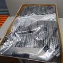 EAST OAK PUB23003 4-Piece Offset Patio Umbrella Base Plate Set with Mortise and, Tenon Joint for Garden, Black (10ft)