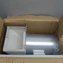 6 Inch Hooded Wall Vent with Screen and Damper,6 Inch Exhaust Vent Cover Cap for Outdoor Kitchen Range Hood Dryer Ventilation,Outside Wall Mount Extractor for House Air Exhaust,Galvanized Steel,White