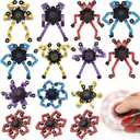 Dilabnba Valentines Day Gifts for Him Teen Boy, 15PCS Fidget Spinner Transformable Chain DIY Robot Toys Party Favor for Teen Girls Boys, Stress Relief Gyro Kids Easter Basket Stuffer