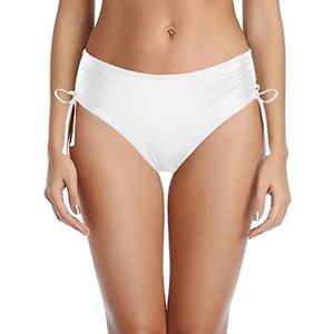 Tempt Me Women Bikini Bottoms Side Tie Adjustable Bathing Suit Swimsuit Full Coverage Swim Bottom Size XS