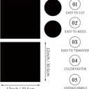 WOWOCUT Transfer Ink Sheets,Black Solid Color Heat Transfer Paper 2 Packs Bundle,12"X12" Sublimation Sheet for DIY T-Shirt,Mugs,Tumblers,Canvas Tote