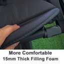 Baby Stroller Seat Cushion and Canopy Compatible with Babyzen YOYO 2 and YOYO+, Pushchair Accessories Replacement Kit, Waterproof Double-Layer Fabric (Black)