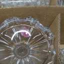 Gold Glass Candlestick Set of 6 Clear Crystal Glass Candle Holders Taper Holder Decor for Wedding Birthday Party Candle holders