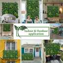 ODTORY Artificial Boxwood Panels: 40" x 40" (11.5 sqft) UV-Anti Fake Grass Ivy Privacy Hedge Greenery Backdrop Fence Wall Screen for Garden Fence Covering Privacy, Outdoor Indoor Home Decor