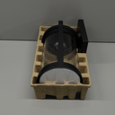 Xavier 1-Light Matte Black Hardwired Outdoor Indoor Wall Lantern Sconce with Seeded Glass Shade