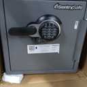 SentrySafe Waterproof and Fireproof Alloy Steel Digital Safe Box for Home with Code Button Keypad, 1.23 Cubic Feet, 17.8 x 16.3 x 19.3 Inches (exterior), SFW123GDC