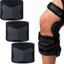 Foilswirl 3 Pcs Anti Slip Strap Knee Brace Support Anti Slip Strap to Prevent Skin Chafing and Slipping with Knee Brace to Prevent Skin Chafing and Slipping