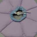 Cat Cone Collar,Cute Waterproof Cat Recovery Collar,Anti-Bite Lick Wound Healing Safety Elizabethan e Collar for Cats,Purple Flower All-Season Style