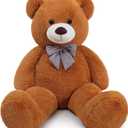 MaoGoLan Big Brown Jumbo Oversized Teddy Bear 47 inch Giant Stuffed Animal 4 Feet for Boy Baby Shower