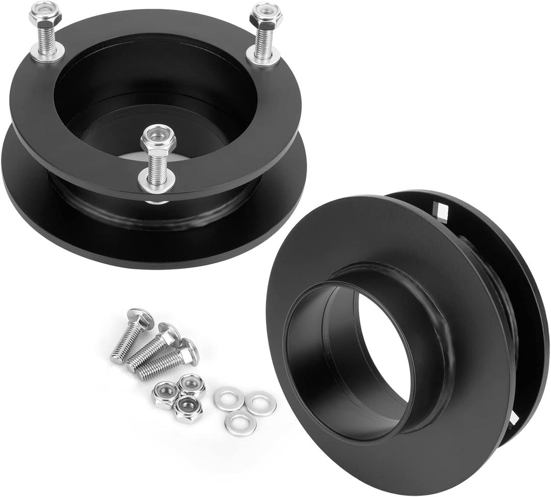 2" Front Leveling Lift Kits for 4WD Do-dge Ram 1500 1994-2001,1994-2013 Ram 2500,1994-2012 Ram 3500 Truck, (Set of 2) 2 Inch Solid Steel Struct Spacers for 4x4 BR/BE/DR/DH/DS/DJ Pick Up