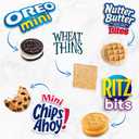 OREO Mini Cookies, Mini CHIPS AHOY! Cookies, RITZ Bits Cheese Crackers, Nutter Butter Bites & Wheat Thins Crackers, Nabisco Cookie & Cracker Variety Pack, 50 Snack Packs (EXP 09/03/26)