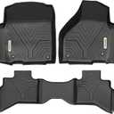 YITAMOTOR Floor Mats Compatible with Ram 1500, Custom Fit Floor Liners for 2019-2023 Ram 1500 Classic Quad Cab, 2012-2018 Dodge Ram 1500 Quad Cab Only, Black