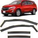 Shatterproof in-Channel Window Rain Guards for Chevrolet (Chevy) Equinox 2018-2024, Window Deflectors, Window Visors for Car, Vent Deflector, 4pcs
