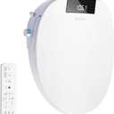 WLJBIDET Toilet Seat Bidet with Warm Water and Drying, O80KR - Round