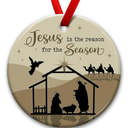 Nativity Scene Christmas Ceramic Ornaments, Jesus Ornament for Christianity Gift, Birth of Christ, Decoration for Christmas