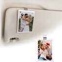 Gift for Boyfriend Husband Girlfriend Car Decorations Interior Picture Holder, Car Visor Photo Clip Magnetic Frame Mother's Day Personalized Photo Gifts Cute Car Decor Accessories 3.5 x 2.4 inch (1 PC)