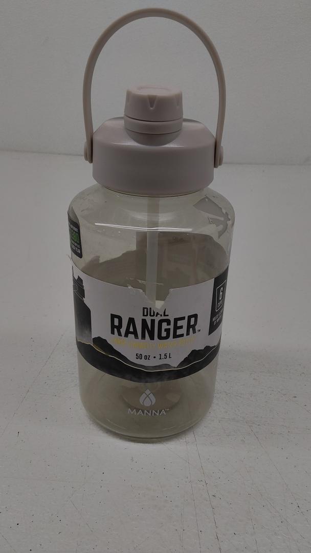 Manna Dual Ranger Large Capacity Water Bottle 50 oz/ 1.5 L - Grey