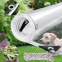 Clear Tarp,10x10ft Clear Tarps Heavy Duty Water Resistant with Reinforced Edge,14Mil Thickened Transparent Tear Resistant Water Resistant PVC Vinyl Tarpaulin Enclosure for Patio, Greenhouse Outdoor