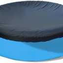 SAFANA 6ft Inflatable Pool Covers for Above Ground Pools [ Cover Diameter: 6ft ] Round Pool Cover for Inflatable Easy Set Pool with Elastic Band, Swimming Pool Windproof Dustproof