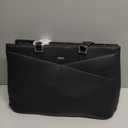 LOVEVOOK Laptop Tote Bag for Women 15.6 Inch Waterproof Leather Computer Bags Business Office Work Briefcase Black