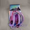 QearFun Kids Headphones Wired with Mic, 85/94dB Safe Volume Limit, Foldable Over Ear, Tangle-Free Cord & Sharing Port, Wired On-Ear Headset for School, Chromebook, Tablet, Travel - Boys & Girls (Light purple)