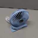 BESKAR Clip on Fan, Portable Small Desk Fans with Strong Airflow, 3 Speeds with Personal Fans Sturdy Clamp, Quiet Desk Fan & Clip Fan with USB Cord Powered - No Battery