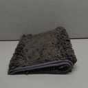 Chenille Bath Mats 25"x18", Plush Absorbent Bath Mats Quick Dry, Soft & Machine Washable, Non Slip Carpet for Bathroom, Thick Bathroom Rugs, Shower Restroom Rug Mat, Alfombras De Bano, Bathrugs (Charcoal Gray)