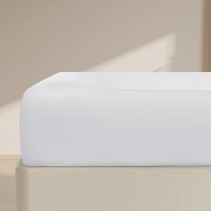 FreshCulture Twin Fitted Sheet Only  Premium Hotel-Quality Fitted Sheet for Twin Bed  Ultra Soft & Breathable Brushed Microfiber  Elegant Black Box Packaging (White)