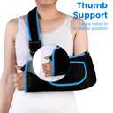 mosago kids arm sling, Lightweight & Breathable Medical Sling with Adjustable Shoulder Strap, Shoulder Mesh Immobilizer Slings for Elbow Injury/Torn Rotator Cuff/Wrist Injury/Surgery, Right or Left
