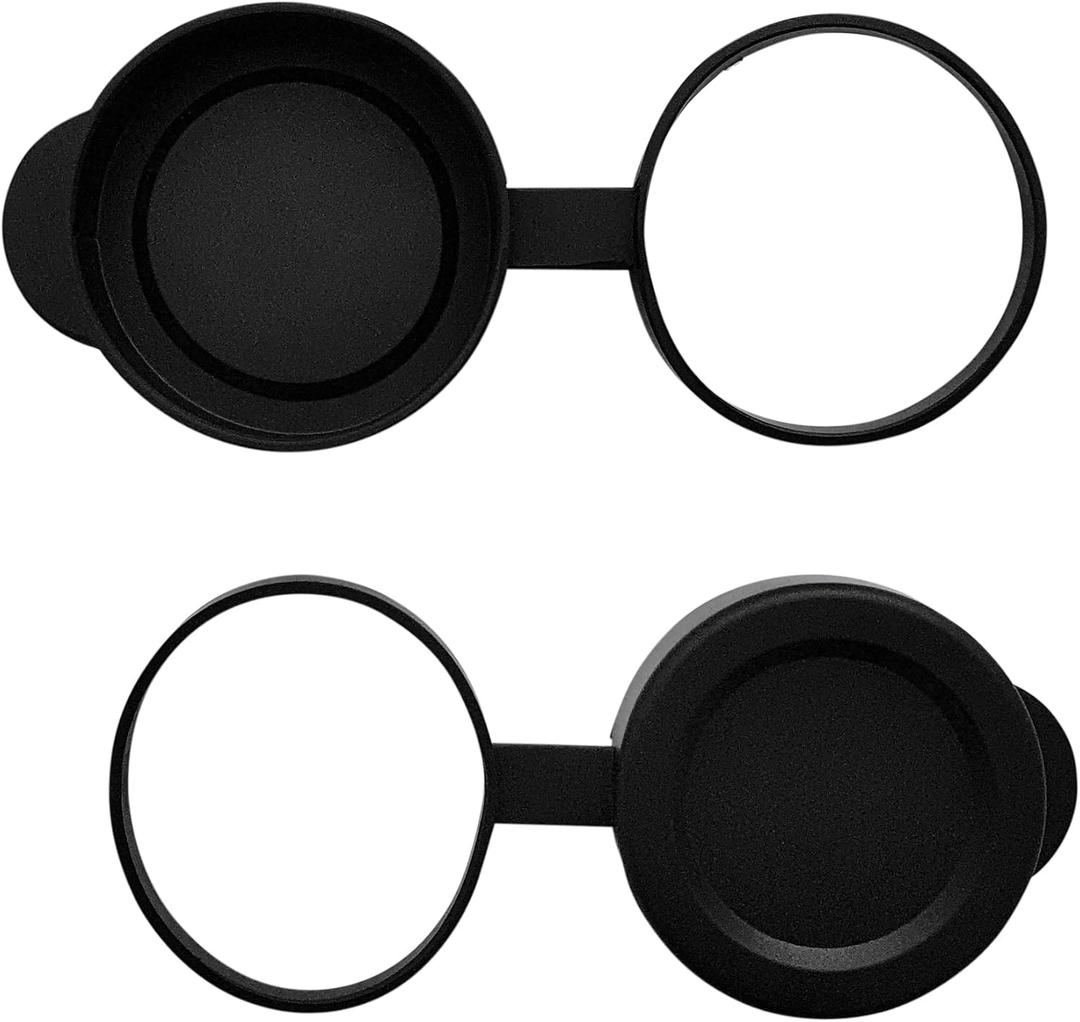 42mm Binocular/Monocular Objective Lens Caps Internal Diameter 53.8-55.8mm Rubber Cover Set Black
