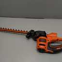 BLACK+DECKER 22" Electric Hedge Trimmer, Lightweight 4.0 Amp Corded Dual Action Shrub Trimmer, Full Wraparound Handle, High Output Low Vibration (BEHT350FF)
