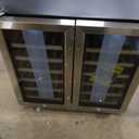 Honeywell 56 Bottle Dual Zone Compressor Wine Cooler Refrigerator, Large Freestanding Wine Cellar For Red, White, Champagne or Sparkling Wine, Digital Temperature Control, Stainless Steel