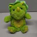 Hopearl Talking Dinosaur Repeats What You Say Nodding Electric Interactive Animated Toy Speaking Plush Buddy Gift for Toddlers, Green, 8''