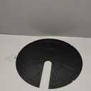 18 Inch Slotted Steel Sump Pump Cover Lid, Black Heavy Duty Septic Tank Cover for Sump Pump Bucket Basin, Decorative Well Pump Safety Basin Lid for Sewage Pump