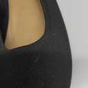 Amazon Essentials Women's Knit Ballet Flat (9 Wide, Black)