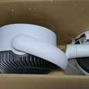 DREO Fan for Bedroom, 120° Oscillating Standing Fan, Quiet Pedestal Fan with DC Motor, 9 Speeds, 4 modes, 20dB, 120° Manual Vertical, 37-42" Adjustable Height, 9H Timer, White