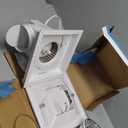 Bathroom Fan with Light, Ceiling Mount Quiet Square Bathroom Exhaust Fan with Color Change Light 3000K/4000K/6000K, Home Vent Fan and Light Combo, 1.0 Sones 110 CFM 110V 4" Duct