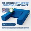 Restore You Post-Surgery Shoulder Recovery Pillow, Surgeon Recommended, Made in USA, Blue, 36x28x6 Inch