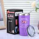 Geiserailie Christmas Aunt Gifts, Aunt Gifts, Aunt Ever Tumbler, Funny Birthday Gifts for Aunt, Presents for Aunt from Niece Nephew Sister, 20 oz Insulated Tumbler (Purple)