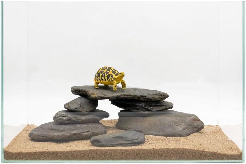 Aquarium Rocks Stream Turtle Platform Natural Slate 3-8 inches Basking Rock for Aquarium Decoration Turtle Tanks Amphibian Reptile Terrariums-10lb