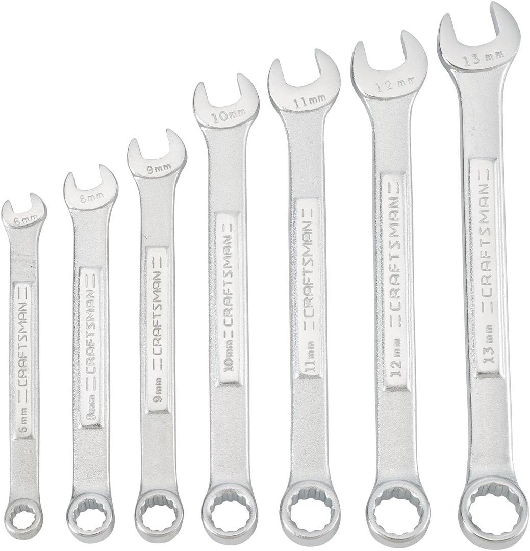 CRAFTSMAN MM WRENCH SET IN POUCH, 7PC (CMMT21086)