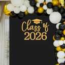 Class of 2026 Decal Sign for Balloon Arch - Graduation Decor for 2026 Grad Party, Congrats Grad Party Class of 2026 Event Planner Vinyl Decal