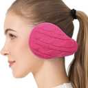 Venswell Knit Ear Muffs for Winter Women Men Soft Earmuffs Cold Weather Fleece Ear Warmers Cover Foldable & Adjustable