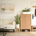 Wood Plant Stands Indoor, 3-Pack Single Plant Stand for 6-12 Inch Pots, Mid-Century Modern Plant Stool, Tall Wooden Plant Stand for Large Plants Perfect Fit for Living Room, Balcony, Office(Light Brown)