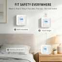 3 Pack Carbon Monoxide Detector LCD Screen Real-Time Concentration Battery Fault LED 60-Second Self-Check History Alarm Peak Record Portable Travel Van Life RV Camping Hotel Home Safety Pet Family