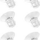 Flange Inserts 21mm 6PCS Compatible with Momcozy/ Medela/ eufy/ Spectra/ Medela/ TSRETE/ Lansinoh Wearable Breast Pump, for the Most 24mm Shield/ Flange Pump, Reduce 24mm Tunnel Down to Correct Size