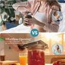 Jar Opener for Weak Hands & Seniors with Arthritis Easy Twist-Off Lid & Bottle Opener Ergonomic Non-Slip Handle, Unique Kitchen Gadget & Ideal Christmas Gift for Elderly, Women & Men (Gray)