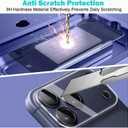 PEHAEL 3+3 Pack for iPhone 17 Pro Max Privacy Screen Protector with Camera Lens Protector Full Coverage Anti-Spy Tempered Glass Film 9H Hardness Easy Installation Bubble Free [6.9 inch]