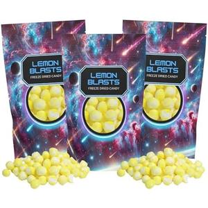 Freeze Dried Lemon Heads, Sour Crunchy Candy, Party Favor Treats or Movie Night Snacks, Resealable Bags, 3 Ounces (Pack of 3) 06/04/2026